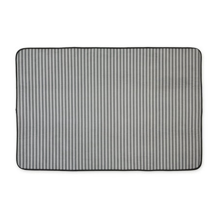 Bone Dry Striped Pet Cage Mat, XXX-Large - 32 x 51", Gray