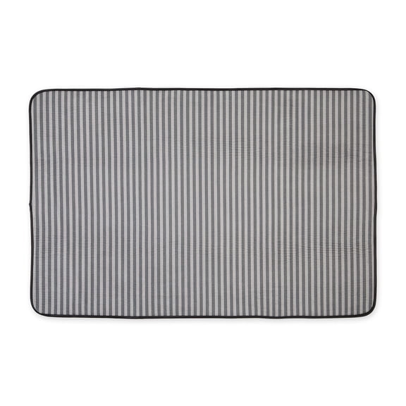 Bone Dry Striped Pet Cage Mat, XXX-Large - 32 x 51", Gray