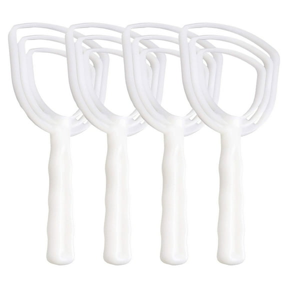 Bone Dust Remover Plastic Meat Scraper Set, Handheld Fish Scale & Bone Fragment Cleaner for Butcher Block, Curved Grip Kitchen Tool for Home Chef Bbq Prep, 4-Piece Handheld Meat Scraper for Kitchens