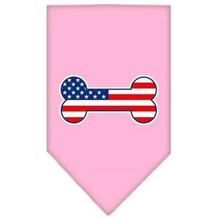 Bone Flag American Screen Print Bandana Light Pink Large