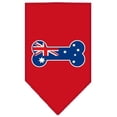 thumbnail image 1 of Bone Flag Australian  Screen Print Bandana Red Small, 1 of 1