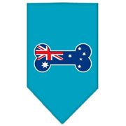 Bone Flag Australian Screen Print Bandana Turquoise Small