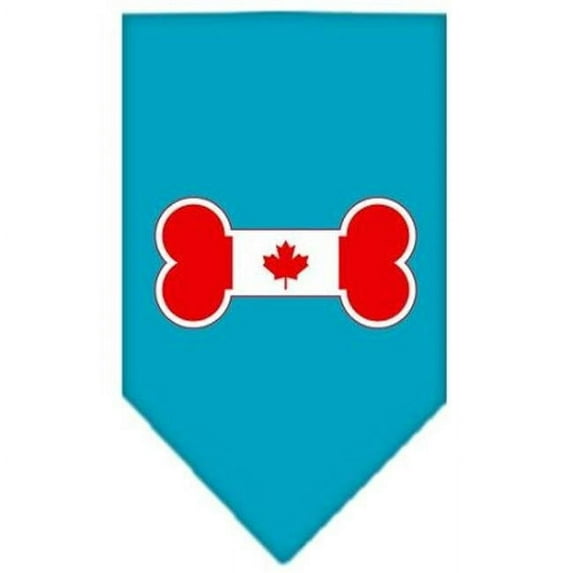 Bone Flag Canadian Screen Print Bandana Turquoise Large