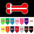 thumbnail image 1 of Pet and Dog Bandana Screen Printed, "Bone Shaped Denmark Flag", 1 of 10