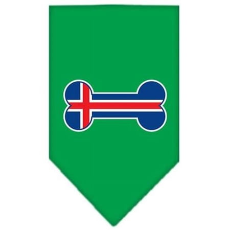Bone Flag Iceland Screen Print Bandana Emerald Green Small