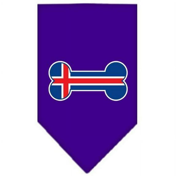 Bone Flag Iceland Screen Print Bandana Purple Small