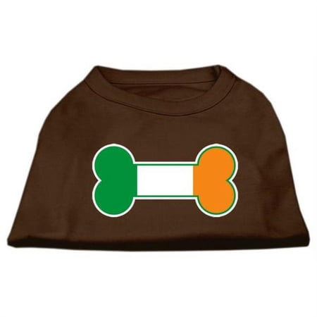 Bone Flag Ireland Screen Print Shirt Brown Lg - 14