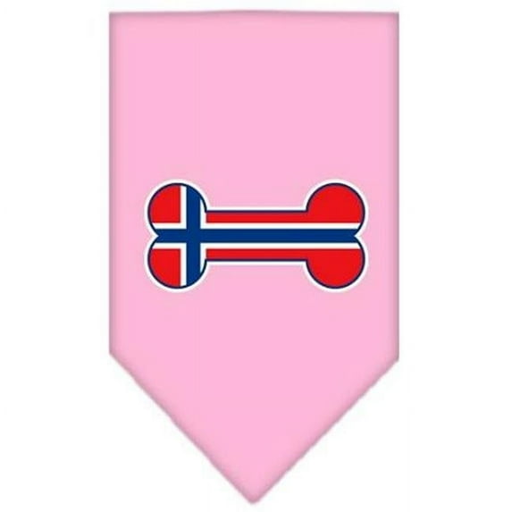 Bone Flag Norway Screen Print Bandana Light Pink Small