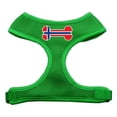 thumbnail image 1 of Bone Flag Norway Screen Print Soft Mesh Harness Emerald Green Extra Large, 1 of 1