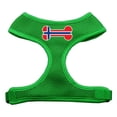 thumbnail image 1 of Bone Flag Norway Screen Print Soft Mesh Harness Emerald Green Large, 1 of 1