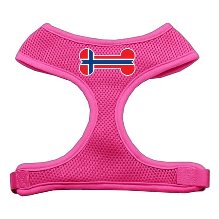 Bone Flag Norway Screen Print Soft Mesh Pet Harness