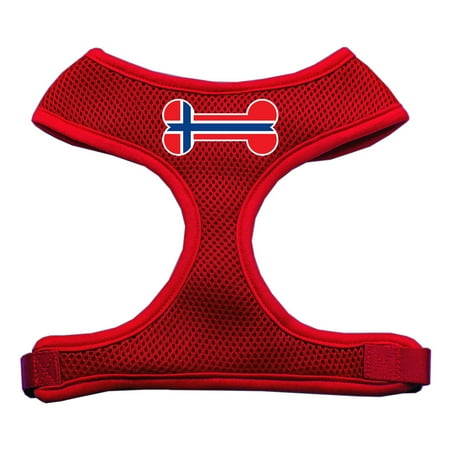 Bone Flag Norway Screen Print Soft Mesh Pet Harness