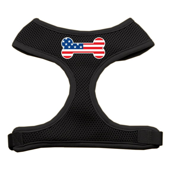 Bone Flag USA Screen Print Soft Mesh Pet Harness