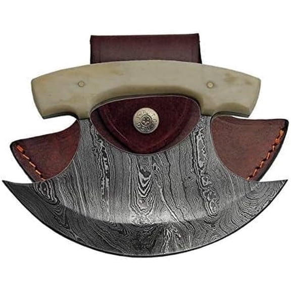 Bone-Handled Ulu Knife | Leather by Medieval Collectibles