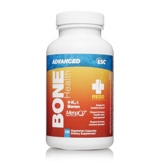 Redd Remedies, Bone Health Advanced, Natural Support with Calcium and Vitamin K2, 120 Capsules