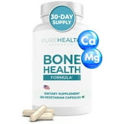 Bone Health Formula Calcium and Magnesium Supplement, Bone and Joint Vitamins by PureHealth Research