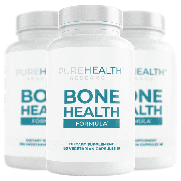 Bone Health Formula Plant-Based Calcium, Magnesium, Potassium - Support Healthy & Strong Bones x3