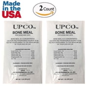 Bone Meal Steamed Powder for Dogs and Cats 2 Pack Total 2 Pounds from Upco Bone Meal Made in USA