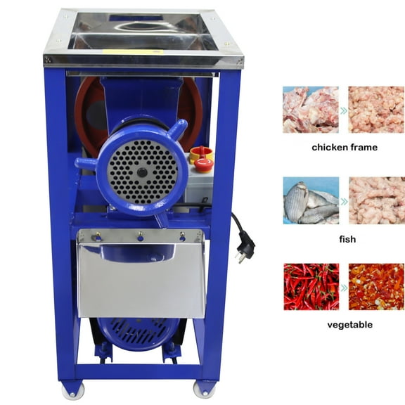 Bone Meat Crusher Grinder Electric Feed Processor Mincer Fish Chicken Vegetable Chopper 220V