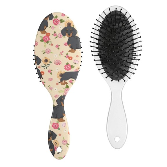 Bone Pattern Paddle Brush - No-Pull Brushing for Frizz-Free Smoothness