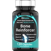 Bone Reinforcer 120 Capsules | Powerful Bone Support Supplement with Calcium MCHA & More!