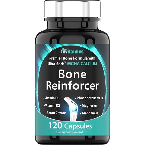 Bone Reinforcer (120 Capsules) | Powerful Bone Support Supplement with Calcium MCHA & More!