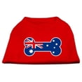 thumbnail image 1 of Bone Shaped Australian Flag Screen Print Shirts Red XXL - 18, 1 of 1