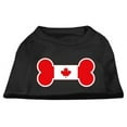 thumbnail image 1 of Bone Shaped Canadian Flag Screen Print Shirts Black S - 10, 1 of 1