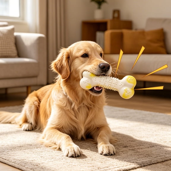 Bone-Shaped Chew Dog Toys for Small Dogs, Durable Durable Dog Toys with Teeth Cleaning Bumps, Dog Teething Toys for Medium and Small Breeds