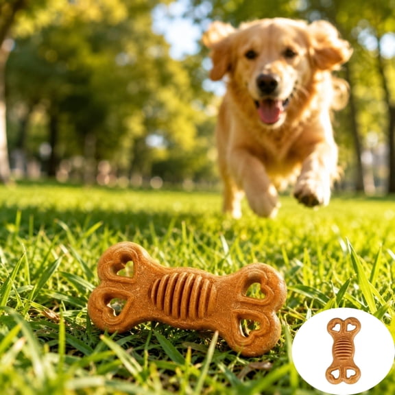 Bone-Shaped Dog Chew Toy, Durable Teething Toy for Aggressive Chewers