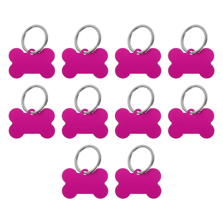 Rose shaped dog tag cheap