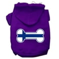 thumbnail image 1 of Bone Shaped Finland Flag Screen Print Pet Hoodies, Purple - Medium, 1 of 1