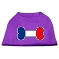 thumbnail image 1 of Bone Shaped France Flag Screen Print Shirts Purple S - 10, 1 of 1
