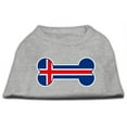 thumbnail image 1 of Bone Shaped Iceland Flag Screen Print Shirts Grey XXXL- 20, 1 of 1