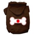 thumbnail image 1 of Bone Shaped Japan Flag Screen Print Pet Hoodies, Brown - Extra Small 8, 1 of 1