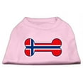 thumbnail image 1 of Bone Shaped Norway Flag Screen Print Shirts Light Pink XL - 16, 1 of 1