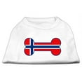 thumbnail image 1 of Bone Shaped Norway Flag Screen Print Shirts White XS - 8, 1 of 1