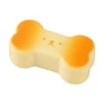 thumbnail image 1 of Bone-Shaped Slow Rising Squishy Toy with Puppy Face, 1 Piece, Cream and Orange, for Kids and Adults, Relaxation Toy, 1 of 3