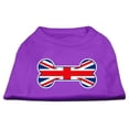 thumbnail image 1 of Bone Shaped United Kingdom - Union Jack Flag Screen Print Shirts Purple M - 12, 1 of 1