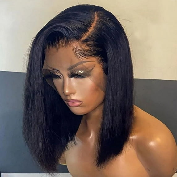 Bone Straight Bob Wig Lace Front Human Hair Wigs for Women Pre plucked 13x4 Transparent Lace Frontal Wig Short Wigs Human Hair
