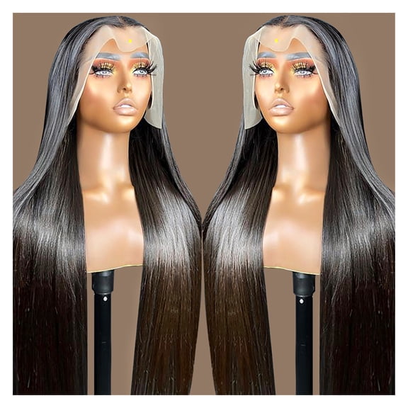 Bone Straight Human Hair Wigs 360 Transparent Lace Frontal Wig for Women Lace Front Human Hair Wigs Pre Plucked Wig