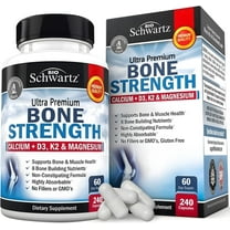 BioSchwartz Bone Strength Supplement, High-Absorption Formula for Bone & Muscle Support, 240 Capsules