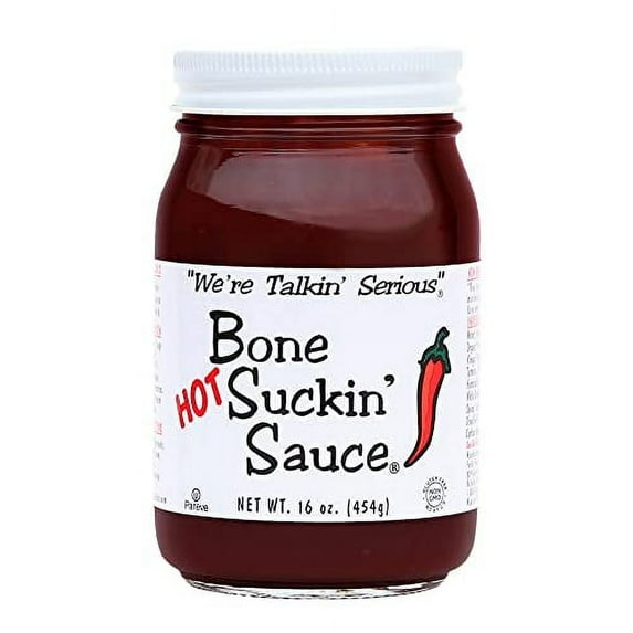 Bone Suckin' Bbq Sauce Hot, 16 Oz Jar (Pack Of 3)