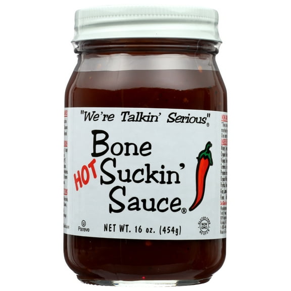 Bone Suckin' Sauce, Bonesuckin-Bone-Sauce-Hot, 16 Oz.