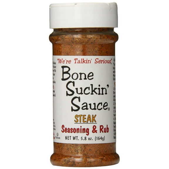 Bone Suckin' Seasoning & Rub, Steak, 5.8 Oz