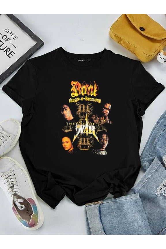 Bone Thugs N Harmony The Art Of War 90s Hip Hop Group Unisex tee V41494, for men & women, up to size 5XL