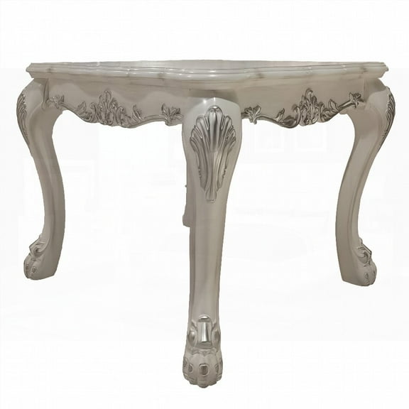 Bone White End Table featuring Traditional Design - Complement Any Room