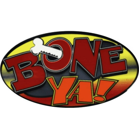Bone Ya - 3 1/2" X 2 1/2" - Sticker