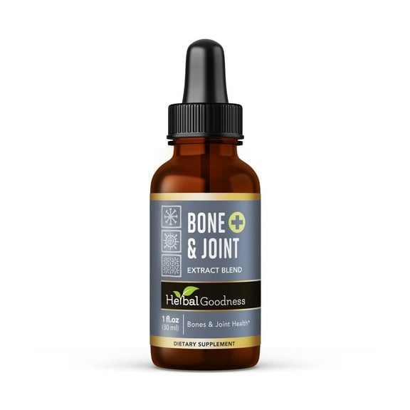 Bone and Joint Liquid 1fl.oz - Joint Health Supplements, Calcium, Magnesium Vitamin & Glucosamine Chondroitin, Dandelion - Herbal Goodness