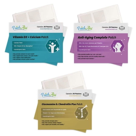 Bone and Joint Support Vitamin Patch Pack by PatchAid
